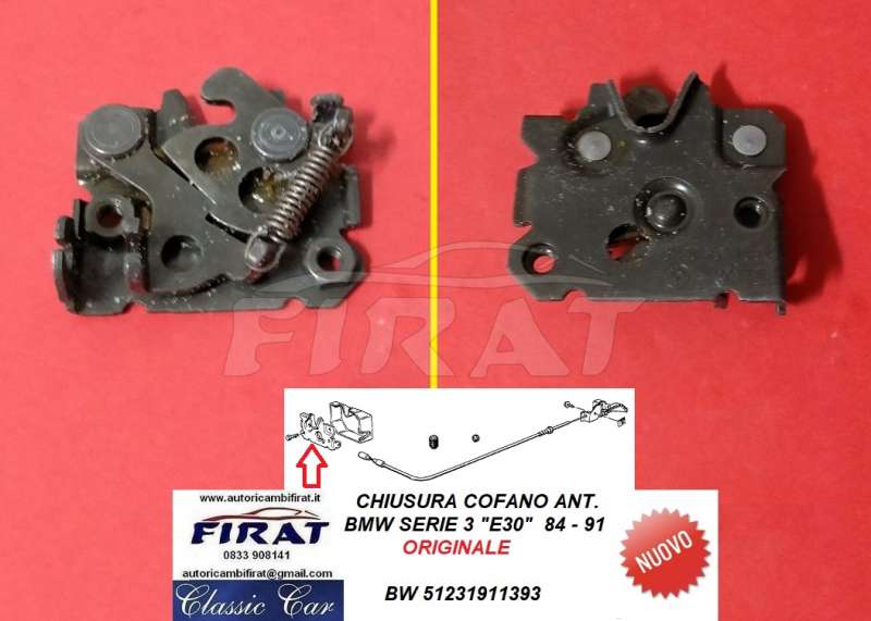 CHIUSURA COFANO BMW SERIE 3 E30 ANT. (51231911393)